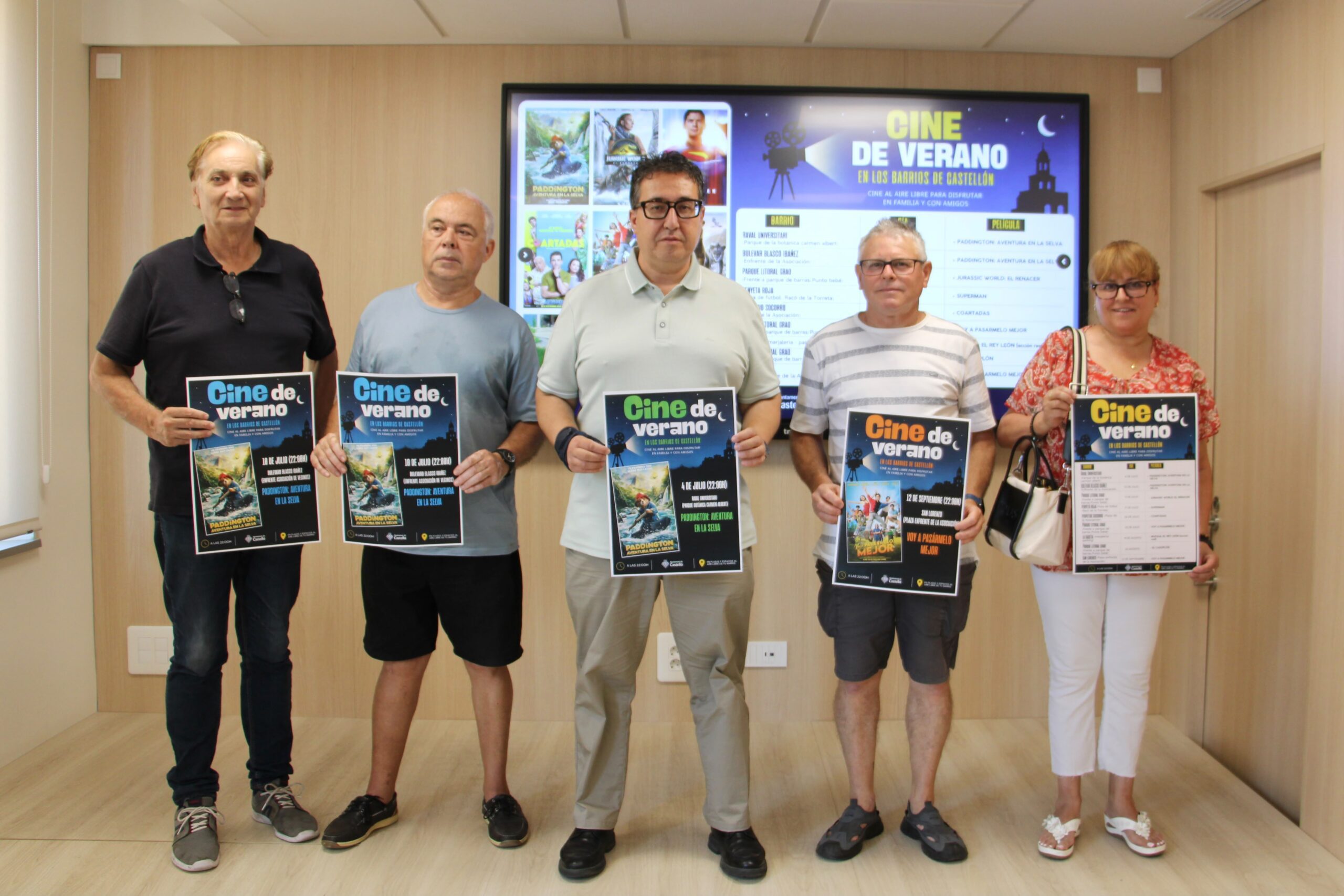 Castellón invita a disfrutar del séptimo arte al aire libre en las noches de verano con la campaña “Cine en los Barrios”
