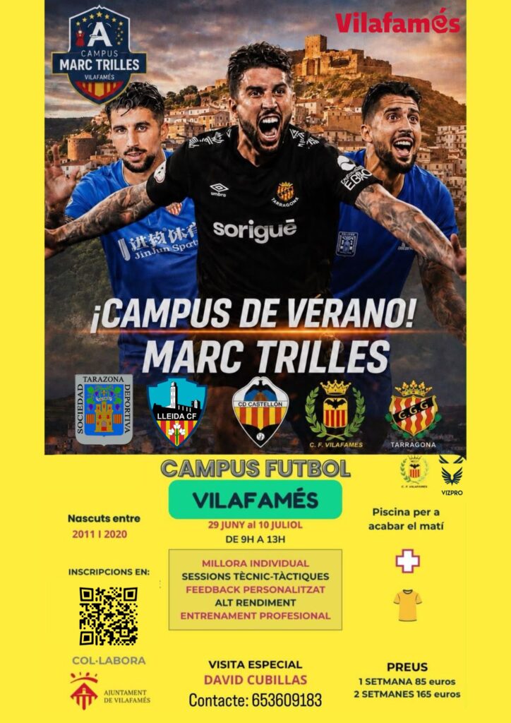 Vilafamés acoge el I Campus Marc Trilles de fútbol