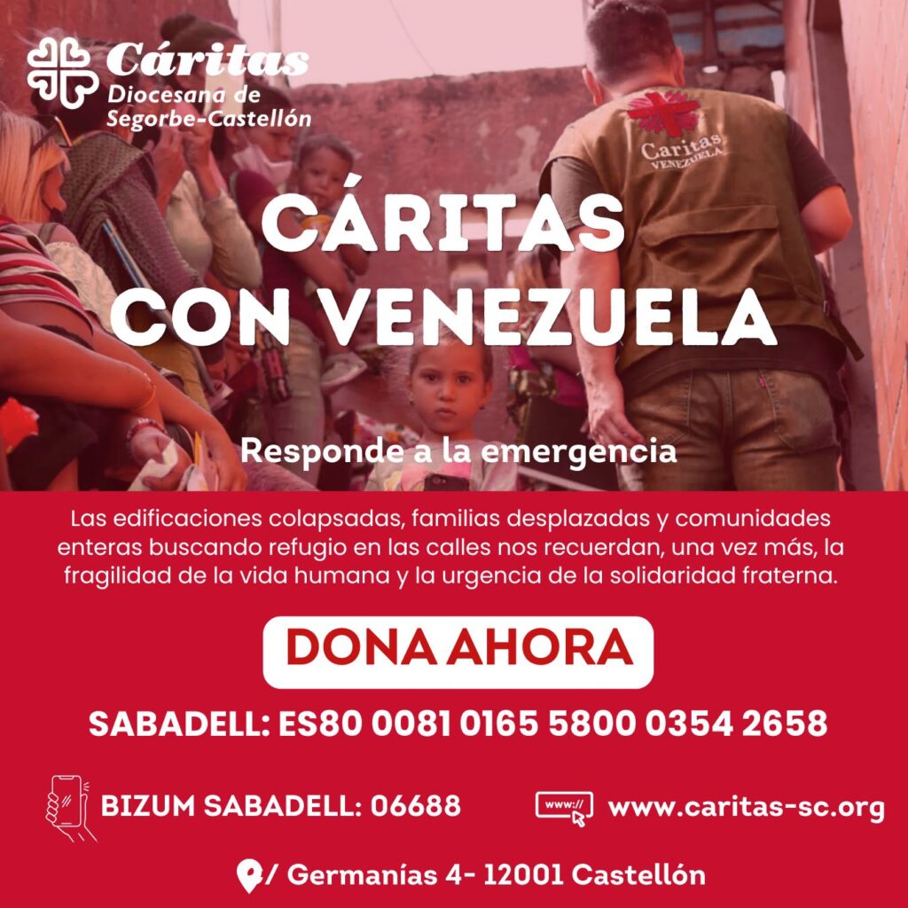 Cáritas Diocesana de Segorbe-Castellón, con Venezuela