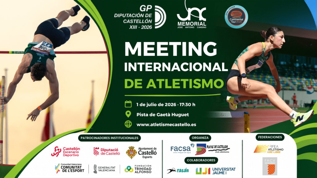 Faccsa Playas de Castellón presentará el jueves 25 las próximas citas con el atletismo en Castellón