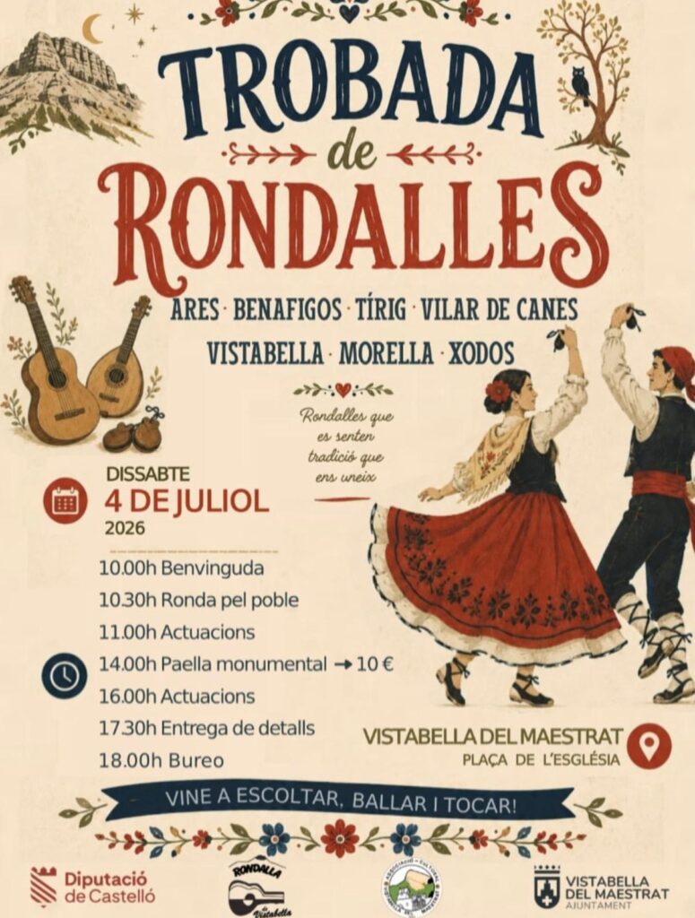 Vistabella acoge un encuentro de 7 rondalles para compartir el folklore valenciano
