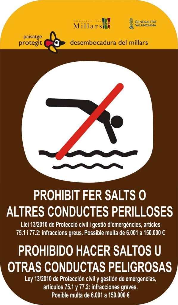 El Consorcio del Mijares aprueba la instalación de nueva señalización para advertir de los riesgos asociados a conductas peligrosas en el río