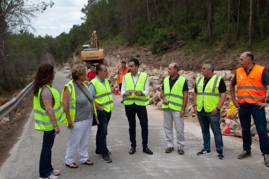 La Diputación de Castellón inicia las obras de acondicionamiento y mejora de la seguridad vial de la carretera CV-213
