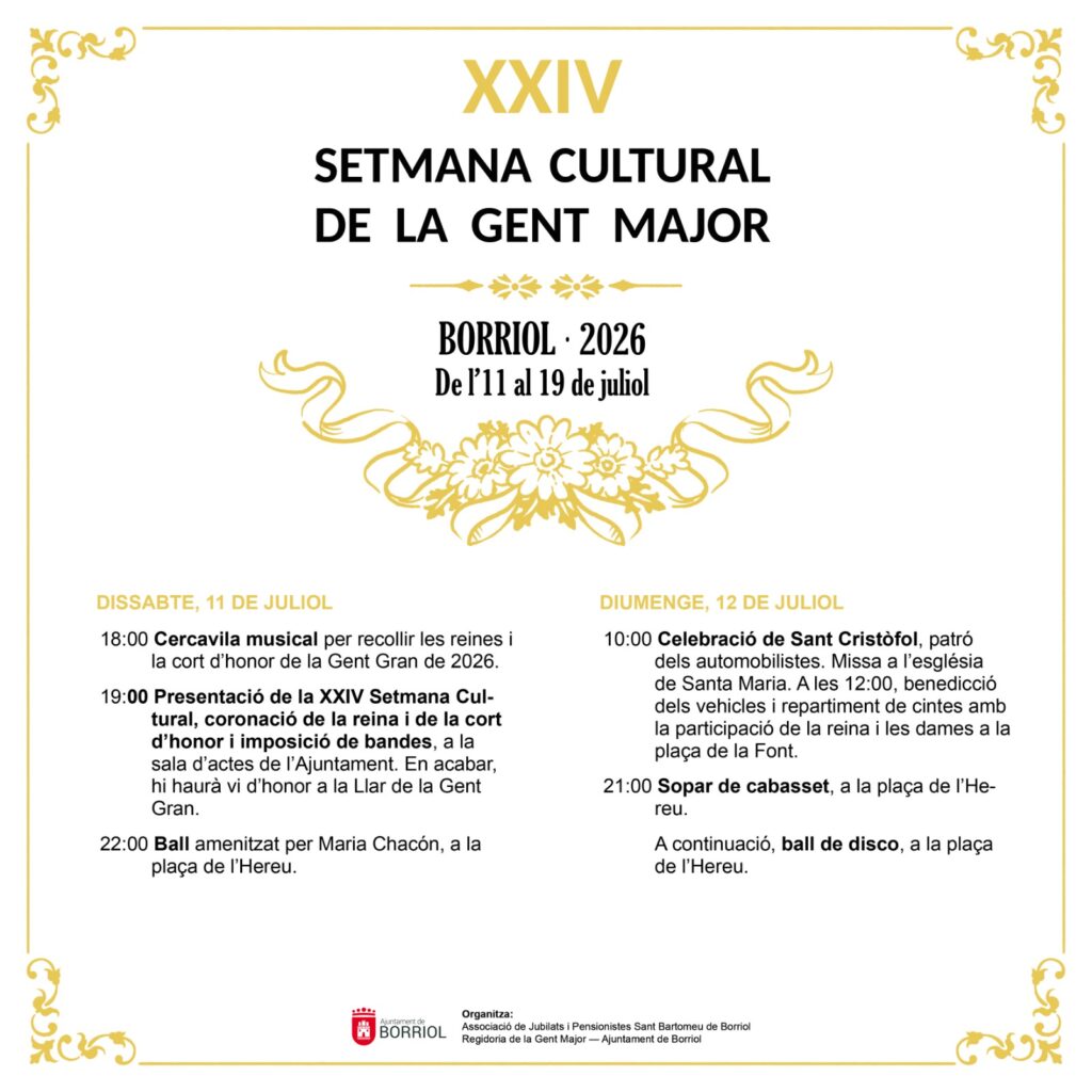 Borriol celebra la XXIV Setmana Cultural de la Gent Major amb moltes activitats – foto 5