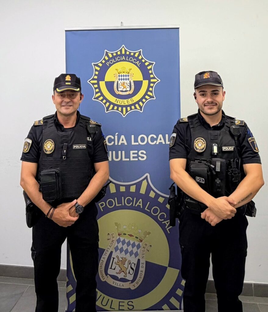 La policía local de Nules salva la vida a un hombre de 53 años