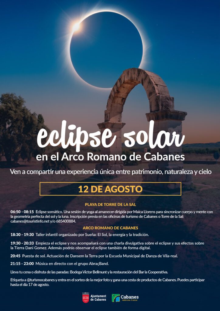 Música en directo y divulgación por el eclipse solar en Cabanes