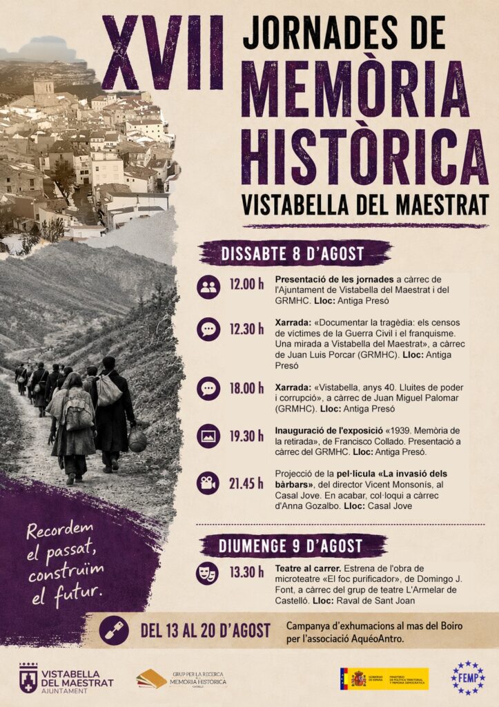 Vistabella acoge una nueva edición de las Jornadas de Memoria Histórica