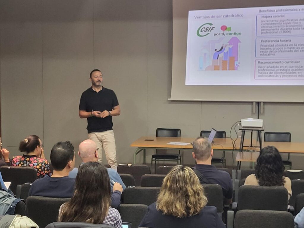 CSIF Castellón organiza un ciclo gratuito de charlas para orientar a los futuros docentes en su acceso a la educación pública