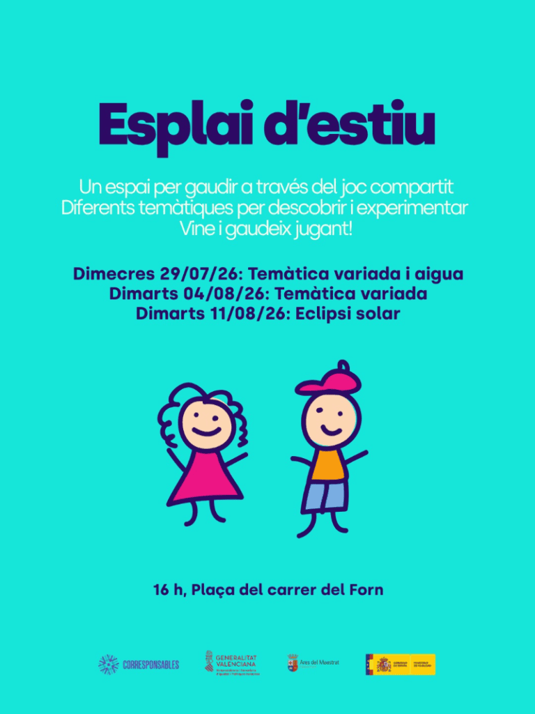 Diversión para los más jóvenes en el Esplai d’Estiu de Ares del Maestrat