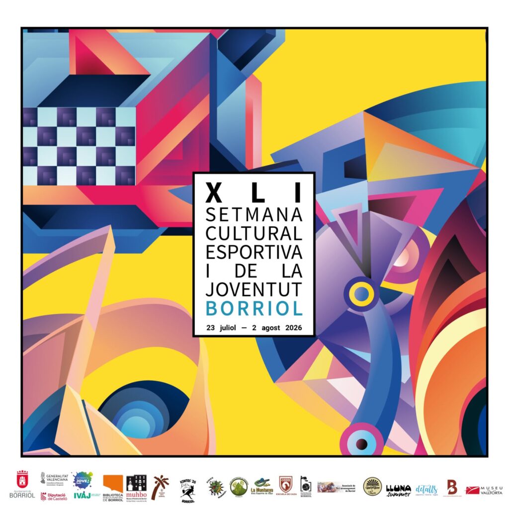 El Ayuntamiento de Borriol presenta la XLI Semana Cultural, Deportiva y de la Juventud