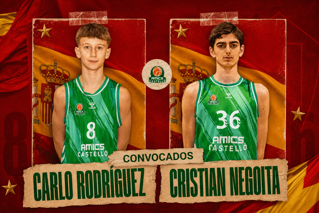 Doble representación del Amics Castelló en las selecciones españolas de formación