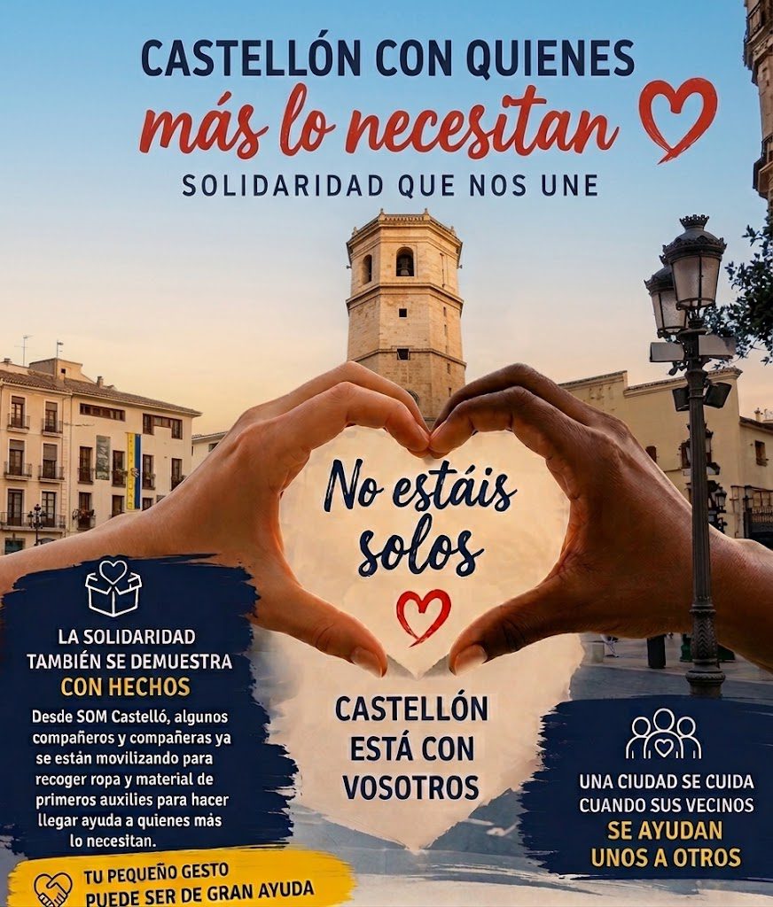 SOM Castelló reivindica la «Solidaridad que nos une»