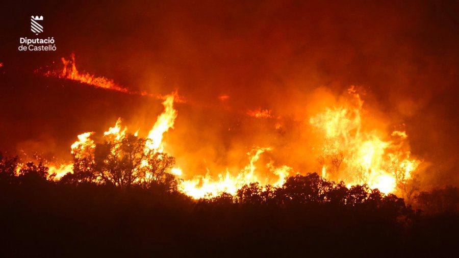 Comunicado sobre el incendio forestal Segorbe