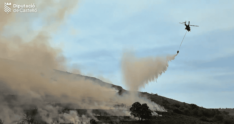 Incendios forestales Tírig, Culla y la Serra d’en Galceran  (19:45 Horas)