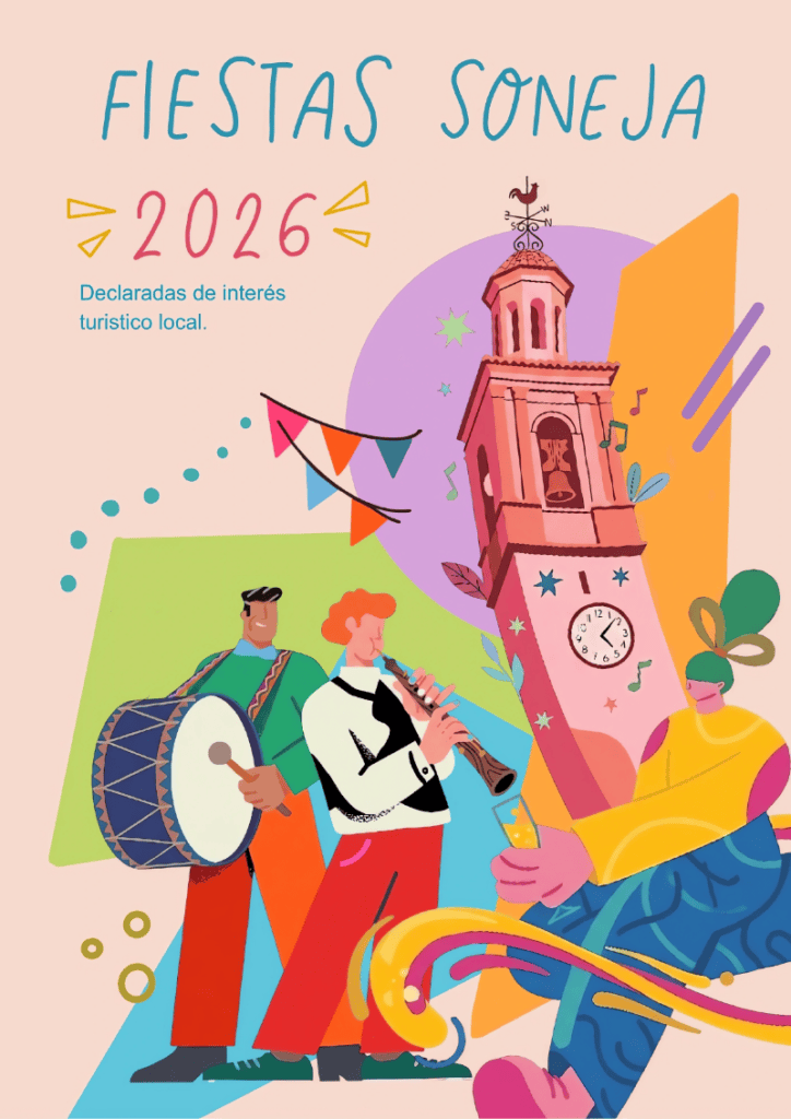 Diversión y Tradición’, de Sara Nogués, será la imagen de las Fiestas Patronales de Soneja 2026