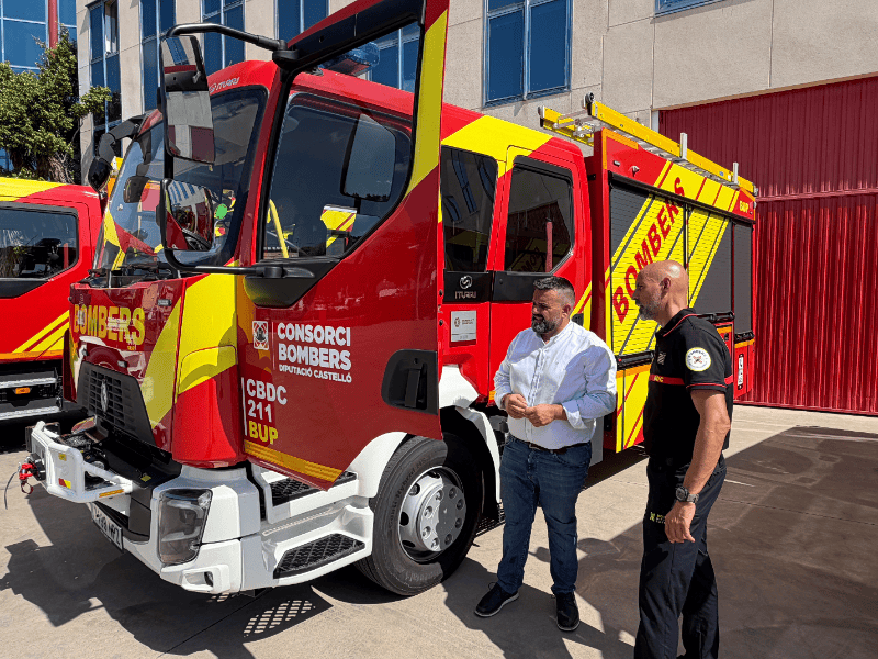 La Diputación de Castellón refuerza la flota de vehículos del Consorcio Provincial de Bomberos para seguir mejorando la capacidad de respuesta ante una emergencia