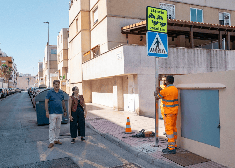 Castellón inicia los trabajos del nuevo Camino Escolar del CEIP El Pinar