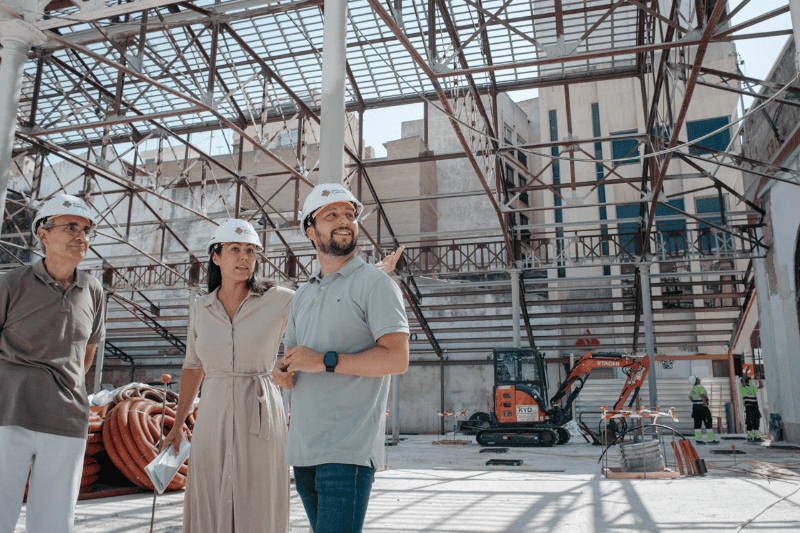 Las obras de reforma del nuevo Mercado Central alcanzan el 45 % de ejecución