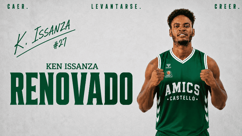 Ken Issanza seguirá defendiendo la camiseta del Amics Castelló