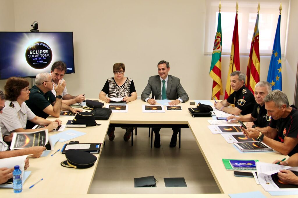 Castellón coordina un amplio operativo de seguridad para recibir con todas las garantías el eclipse total de Sol del próximo 12 de agosto