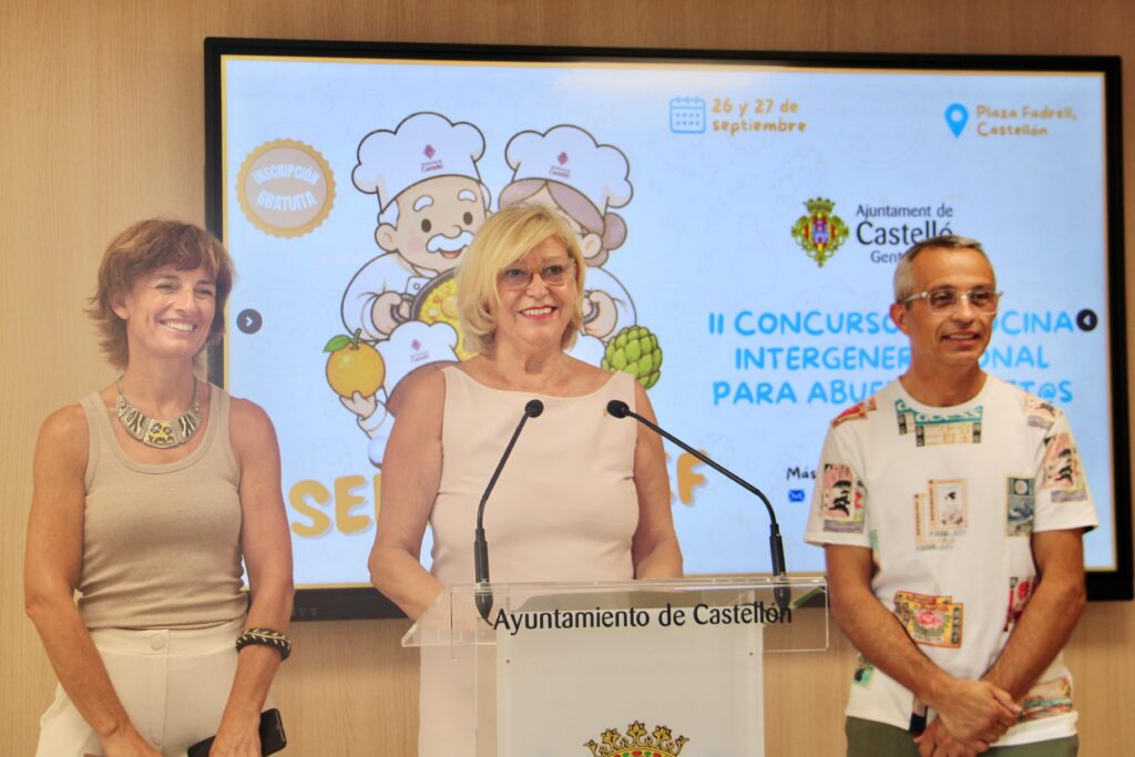 Castellón presenta la segunda edición del concurso de cocina intergeneracional Senior Chef para abuelos y nietos