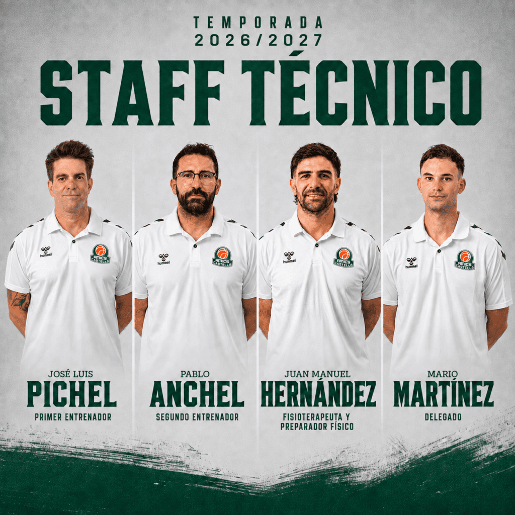 Definido el staff técnico del Amics Castelló para la temporada 2026/2027