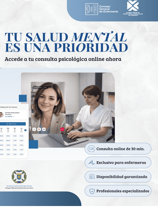 El COECS y el Consejo General de Enfermería abren una consulta psicológica online exclusiva para enfermeras  