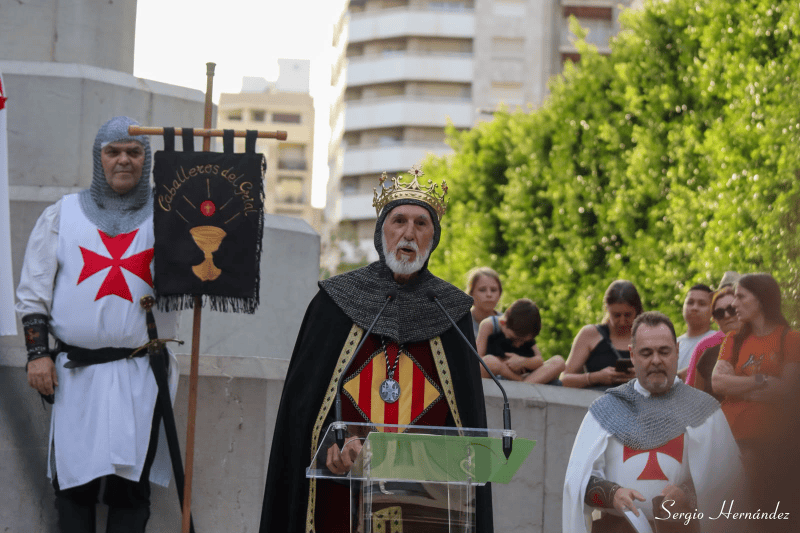 Ayuntamiento y Cavallers Templers conmemoran los 775 años de la fundación de Castellón