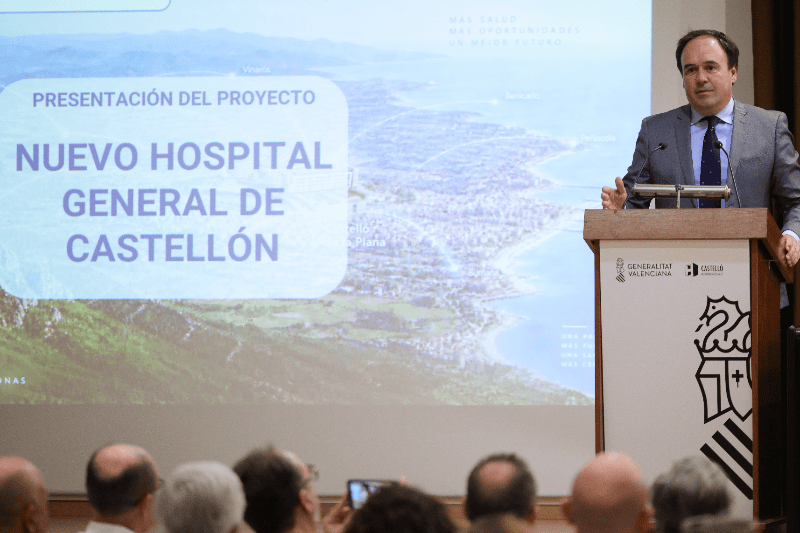 Pérez Llorca subraya que el nuevo hospital de Castellón será una garantía de futuro para todas las personas de la provincia con una inversión de 500 millones