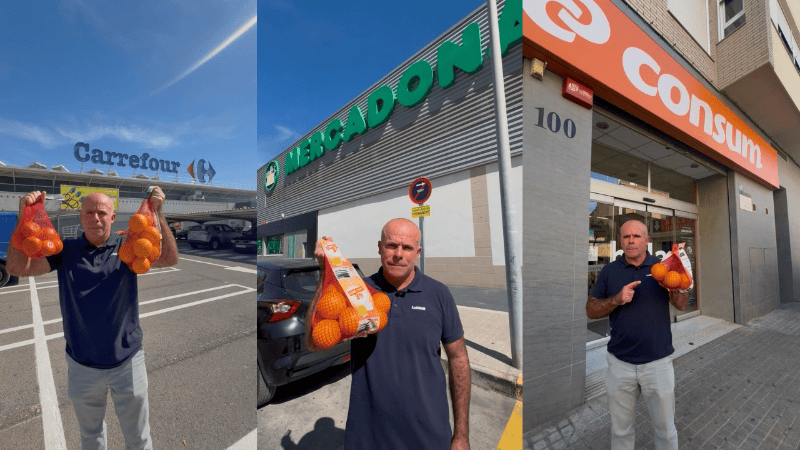 LA UNIÓ detecta residuos de fitosanitarios no autorizados en la UE en el 83% de los cítricos importados que venden los supermercados