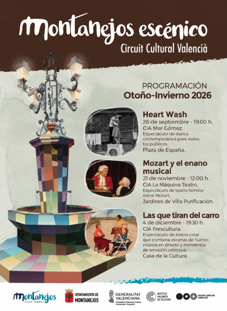 Montanejos apuesta por las artes escénicas con una nueva programación cultural para otoño e invierno