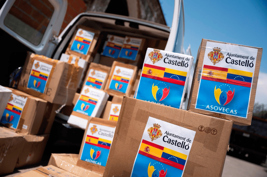 La ayuda humanitaria recogida en Castellón partirá el 9 de septiembre hacia Venezuela tras superar las dificultades para su envío