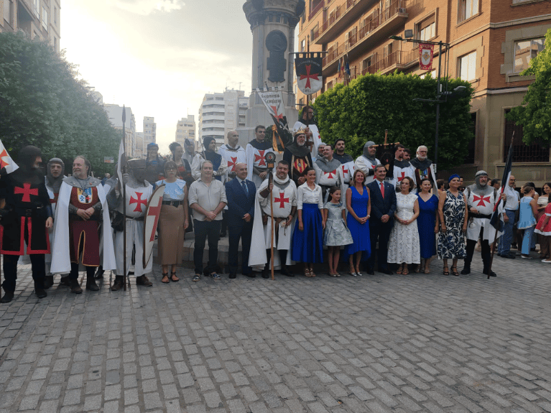 Homenaje de Els Cavallers Templers al Rey Jaime I