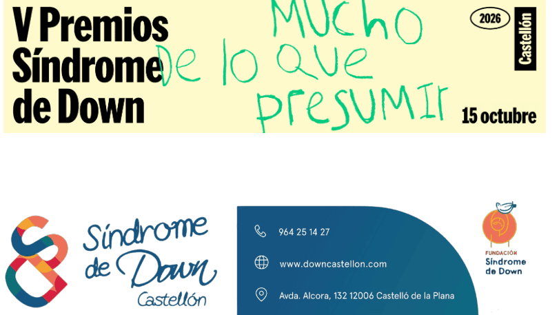 Síndrome de Down Castellón celebra la quinta edición de sus Premios bajo el lema «Mucho de lo que presumir»