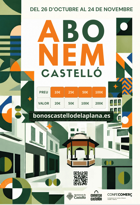 La campaña de bonos comerciales ‘Abonem Castelló’ arranca con 153 comercios adheridos