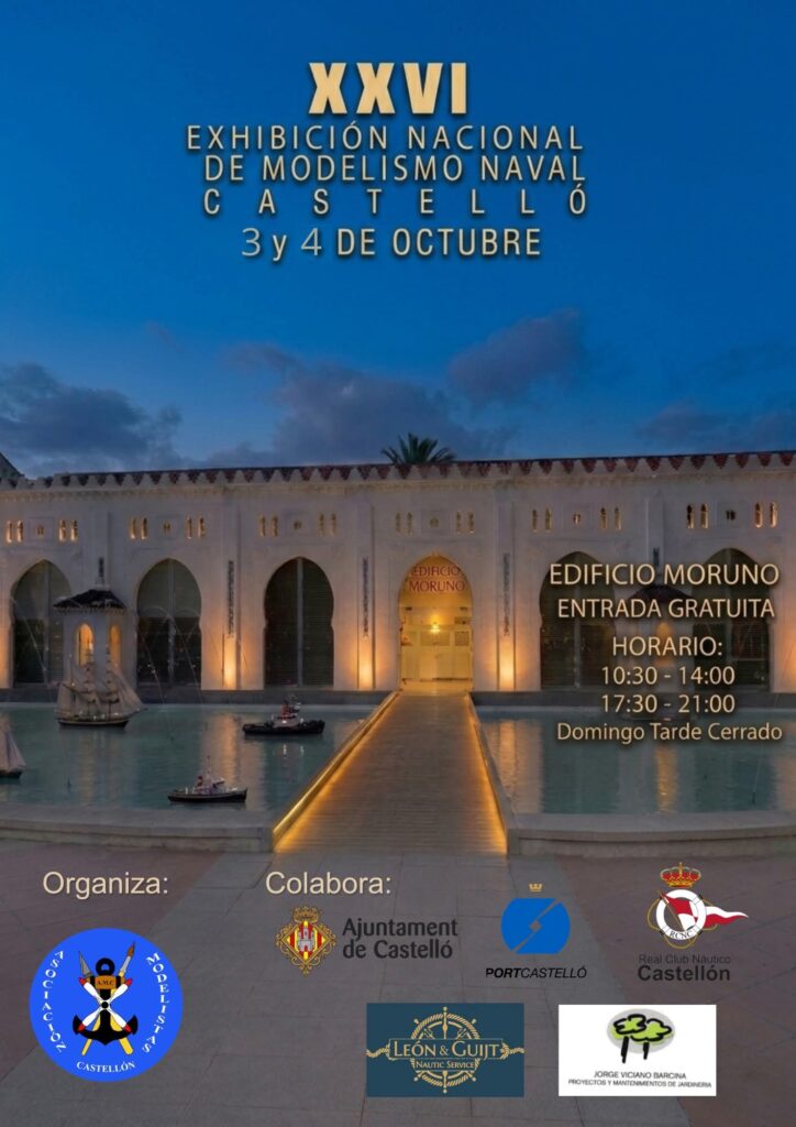 El Moruno acoge este fin de semana la XXVI Exhibición Nacional de Modelismo Naval con más de medio centenar de maquetas
