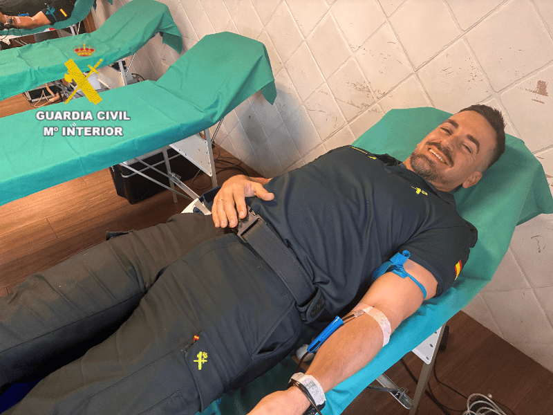 La Comandancia de la Guardia Civil de Castellón continúa con la campaña de donación de sangre