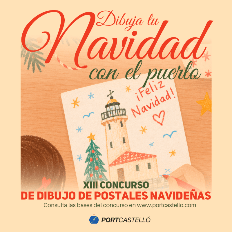 PortCastelló convoca el XIII concurso escolar de dibujo de postales navideñas