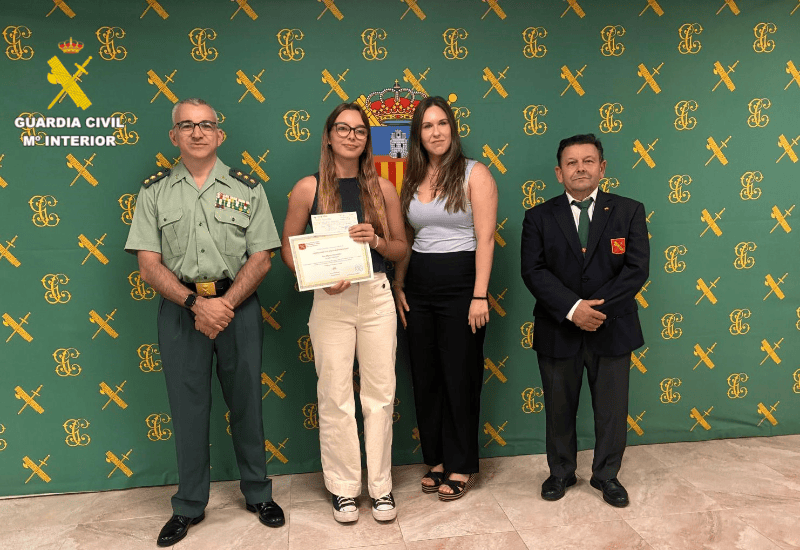Entrega del “Premio Habecu Excelencia Académica” en la Comandancia de la Guardia Civil de Castellón