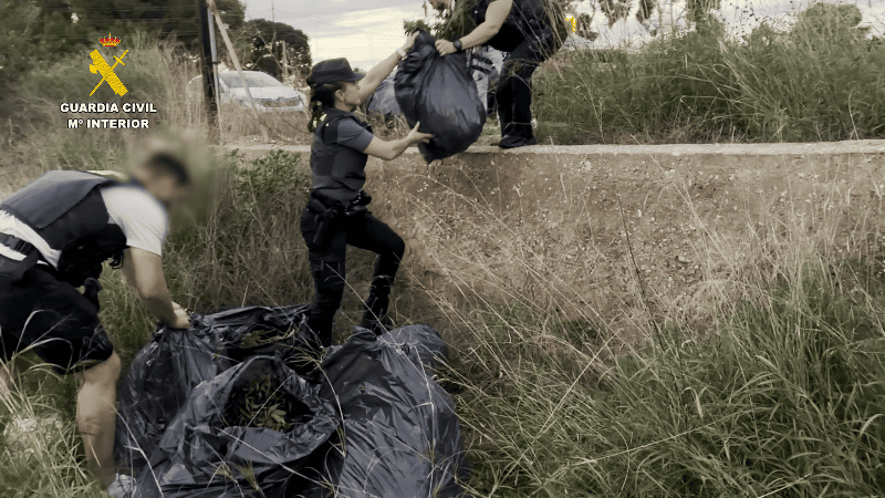 La Guardia Civil desarticula en Almazora un grupo criminal dedicado al tráfico de drogas
