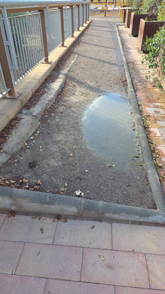 El PSPV acusa a Begoña Carrasco de olvidarse del Puente de Europa, con losetas rotas, carril bici borrado y elementos urbanos deteriorados – foto 2